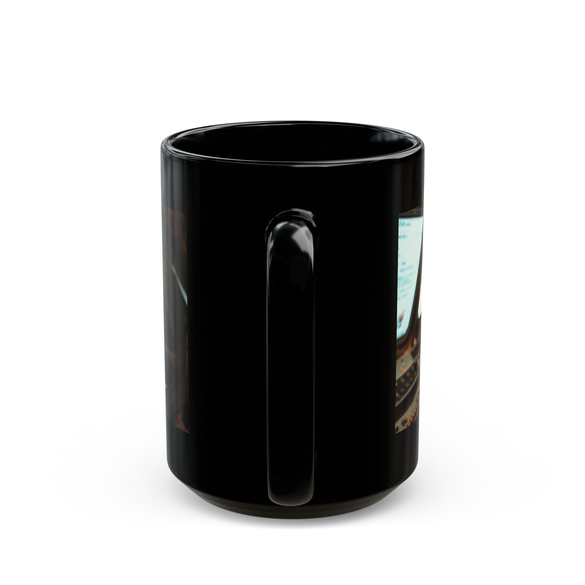 One Giant Leap for My Sanity Mug | Black Ceramic Coffee Mug